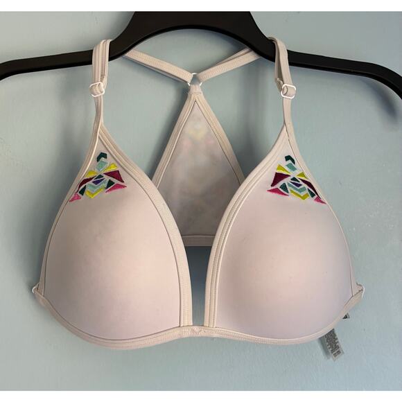 PINK Swim Top White Medium (A-C) - Picture 5 of 8